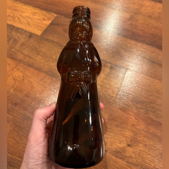 Vintage Mrs. Butterworth's Syrup Amber Glass Bottle 24 fl oz ~ No label 1994 - Picture 2 of 5